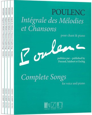 Intí©grale Des Mí©lodies Et Chansons 4-Volume Set - Poulenc: Complete