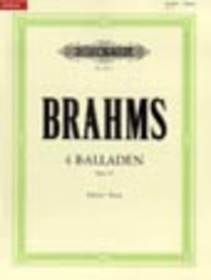 4 Ballades Op. 10 - Johannes Brahms - Piano Edition Peters Piano Solo