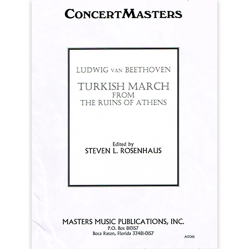 Beethoven - Turkish March Ruins of Athens - Full Orchestra Score/Parts arranged by Rosenhaus Masters Music M9866