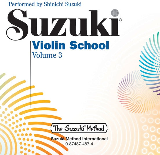 Suzuki Violin School Volume 3 - CD Recording (Recorded by Shinichi Suzuki) Summy Birchard 0487