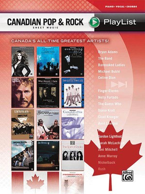 Canadian Pop & Rock - Hal Leonard Piano, Vocal & Guitar