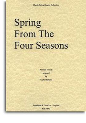 Four Seasons Spring String Quartet Parts -