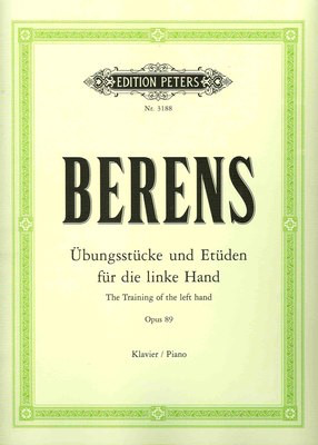 Training Of The Left Hand Op. 89 - Hermann Berens - Piano Edition Peters Piano Solo