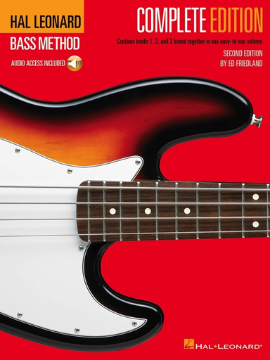 Hal Leonard Bass Method Complete Edition Books 1-3 - Bass Guitar Tab/Audio Access Online edited by Friedland Hal Leonard 695074