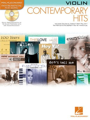 Contemporary Hits - for Violin Instrumental Play-Along Pack - Various - Violin Hal Leonard /CD