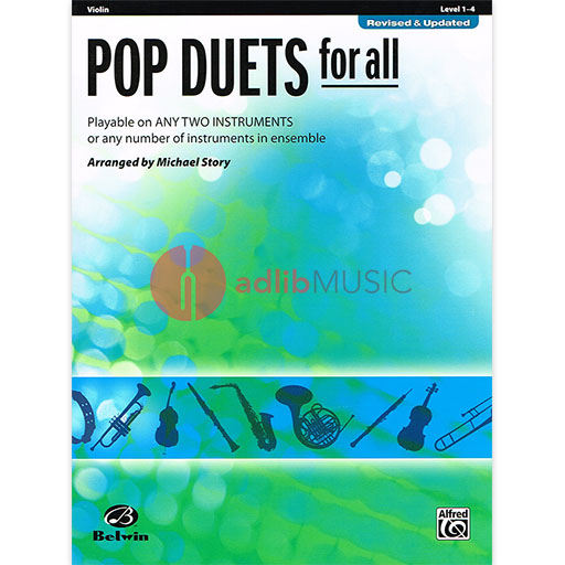 Pop Duets for All - Violin - Various - Michael Story - Alfred Music