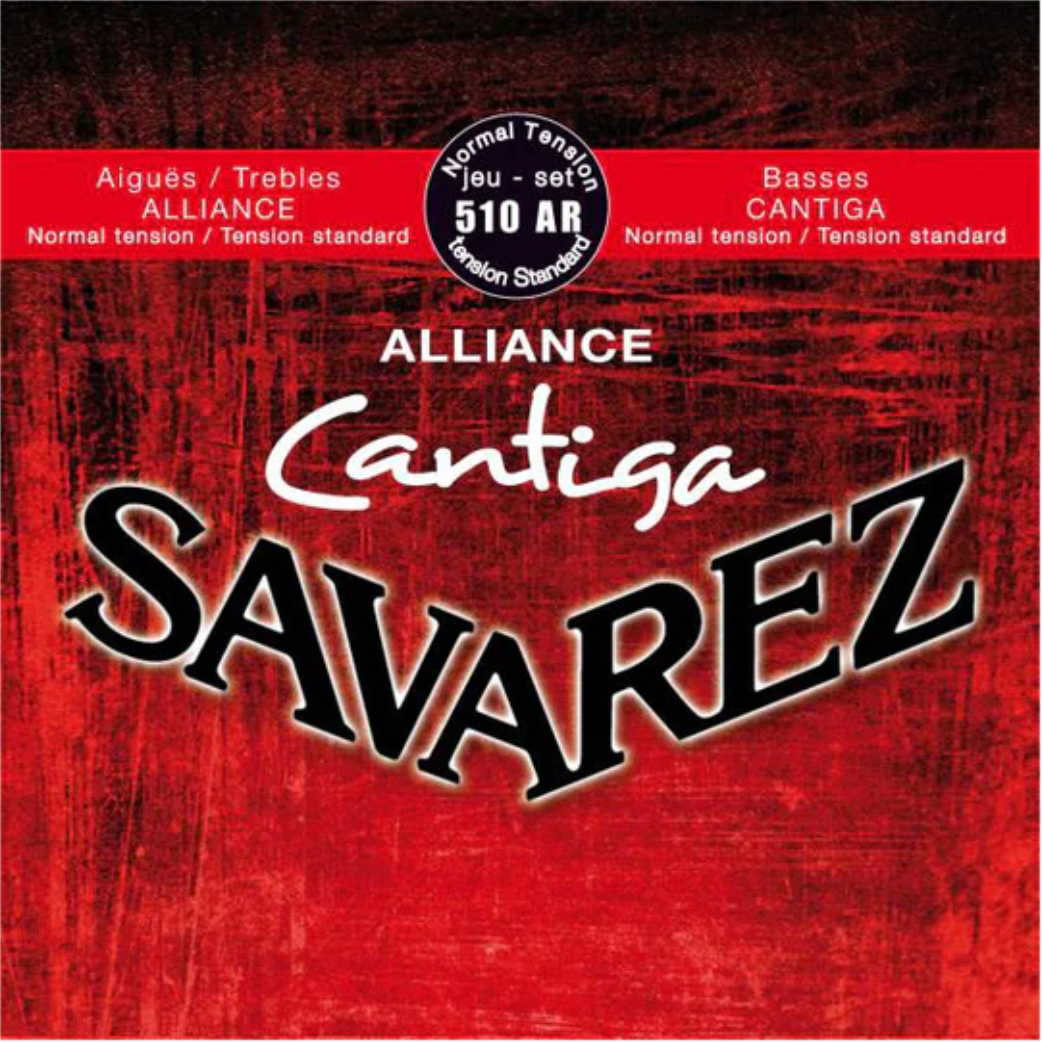 Savarez Alliance Cantiga Classical Guitar, Red Set (Normal Tension)