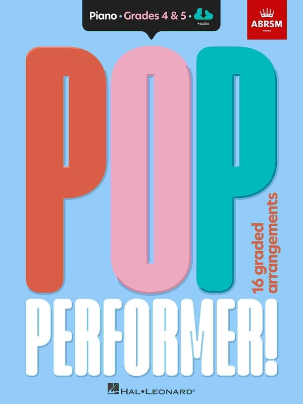 ABRSM Pop Performer! Piano - Grade 4-5 - Piano/Audio Access Online ABRSM 9781786015129