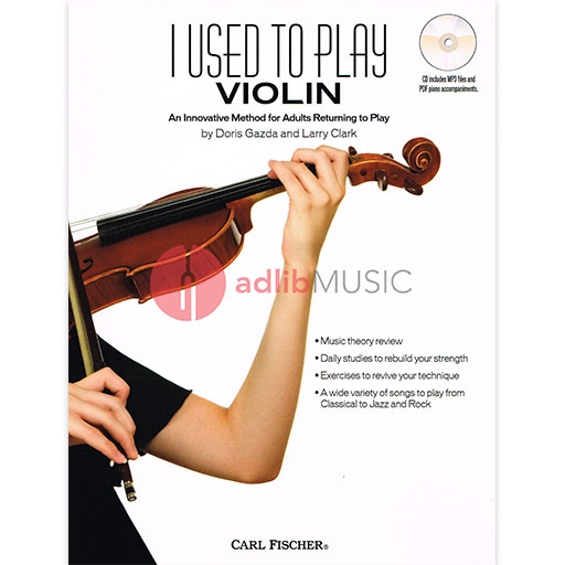 I Used to Play Violin - Violin/CD by Gazda & Clark Fischer BF31