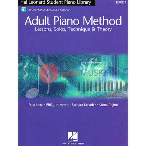 Adult Piano Method Book 1 - Piano/Audio Access Online Hal Leonard 298079