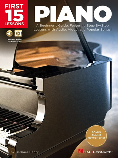 First 15 Lessons - Piano - Piano Online Media - Hal Leonard