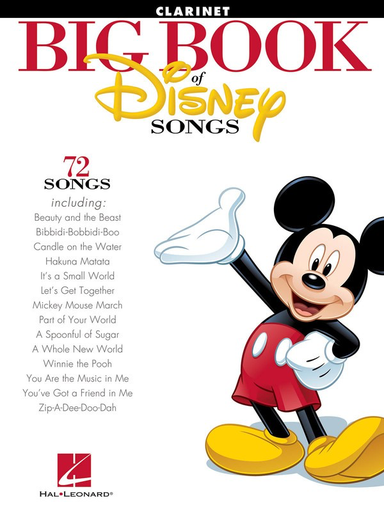 The Big Book of Disney Songs - Clarinet Hal Leonard 842614