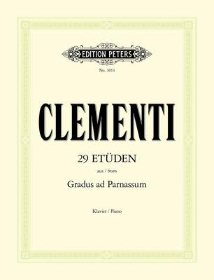 29 Studies From Gradus Ad Parnassum - Muzio Clementi - Piano Edition Peters Piano Solo