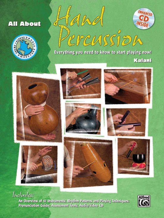 All About Hand Percussion - Book/ECD by Kalani Alfred 28993