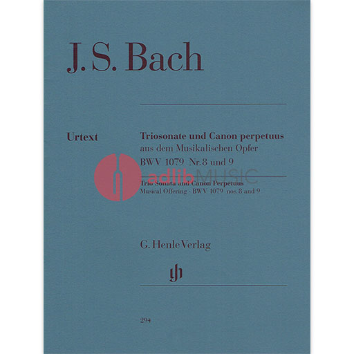 Trio Sonata Canon Perpetuus - for Flute, Violin and Piano - Johann Sebastian Bach - Flute|Piano|Violin G. Henle Verlag Piano Trio Parts