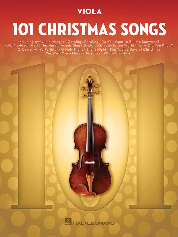 101 Christmas Songs - Viola Solo - Hal Leonard 278645