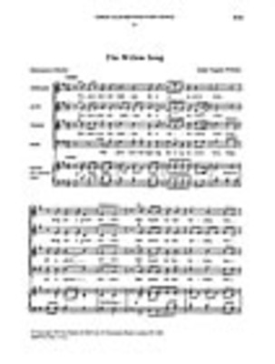 Willow Song Elizabethan Partsongs 3 No 2 - Ralph Vaughan Williams - SATB Stainer & Bell Choral Score Octavo