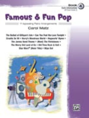 Famous & Fun Pop Book 4 - Easy Piano by Matz Alfred 25976