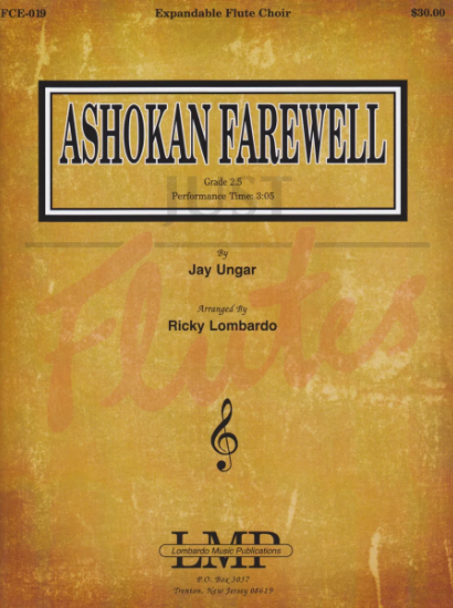 ASHOKAN FAREWELL FOR EXPANDABLE FLUTE CHOIR - UNGAR - FLUTE - LOMBARDO