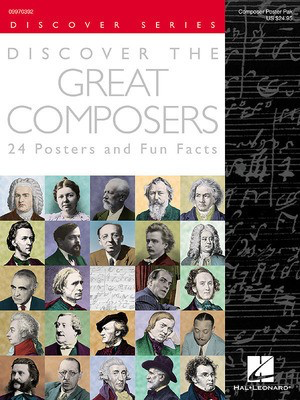 Discover the Great Composers (Set of 24 Posters) - Poster Pack - Various Hal Leonard Poster