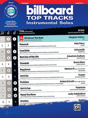 Billboard Top Tracks Instrumental Solos - Trumpet/CD Alfred 44412