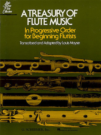 Treasury of Flute Music: In Progressive Order for Beginner Flutists - Flute/Piano Accompaniment edited by Moyse Schirmer 50333630