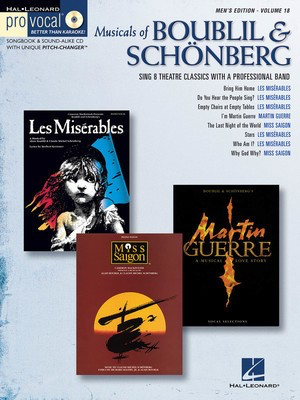 Musicals of Boublil & Schí_nberg - Pro Vocal Men's Edition Volume 18 - Alain Boublil|Claude-Michel Schí_nberg - Vocal Hal Leonard /CD