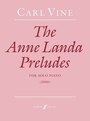 Vine - The Anne Landa Preludes - Piano Faber Music 0571530303