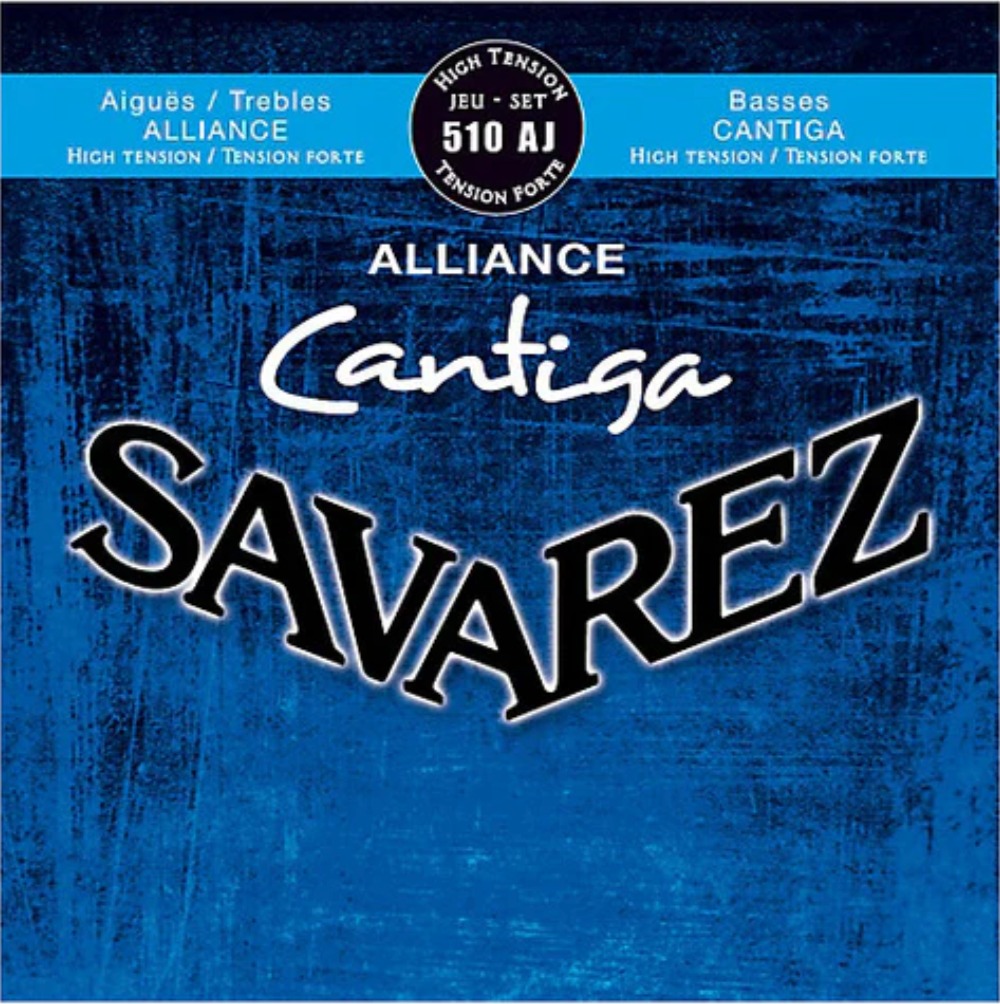 Savarez Alliance Cantiga Classical Guitar, Blue Set (High Tension)