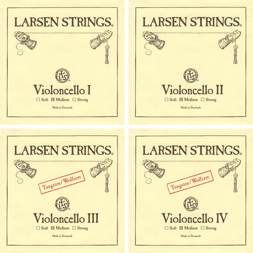 Larsen Cello String Set 4/4 Size (Medium)