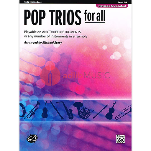 Pop Trios for All - Cello or Double Bass Trio Warner Bros New Edition 30707