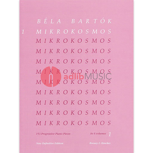 Mikrokosmos Vol. 1 (Red) - 153 Progressive Piano Pieces - Bela Bartok - Piano Boosey & Hawkes