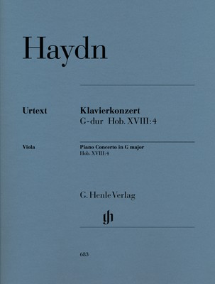 Concerto in G major Hob. XVIII:4 - for Piano and String Quartet - Joseph Haydn - G. Henle Verlag Score/Parts