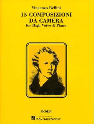 Bellini - 15 Composizioni da Camera - High Voice Classical Vocal Ricordi 740064