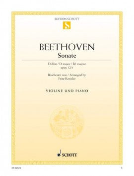 Beethoven - Sonata in Dmaj Op12/1 - Violin/Piano Accompaniment Schott ED02625