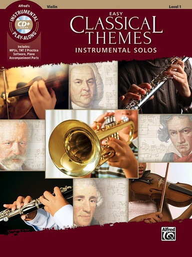 Easy Classical Themes Instrumental Solos - Violin/CD/pdf Piano Accompaniment Alfred 47065