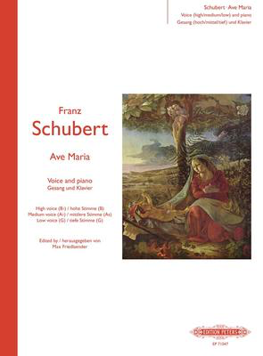 Ave Maria - Franz Schubert - Classical Vocal Edition Peters Vocal Score