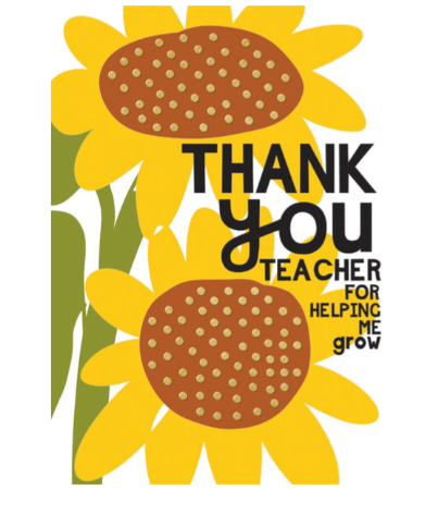 Thank You Teacher for Helping Me to Grow