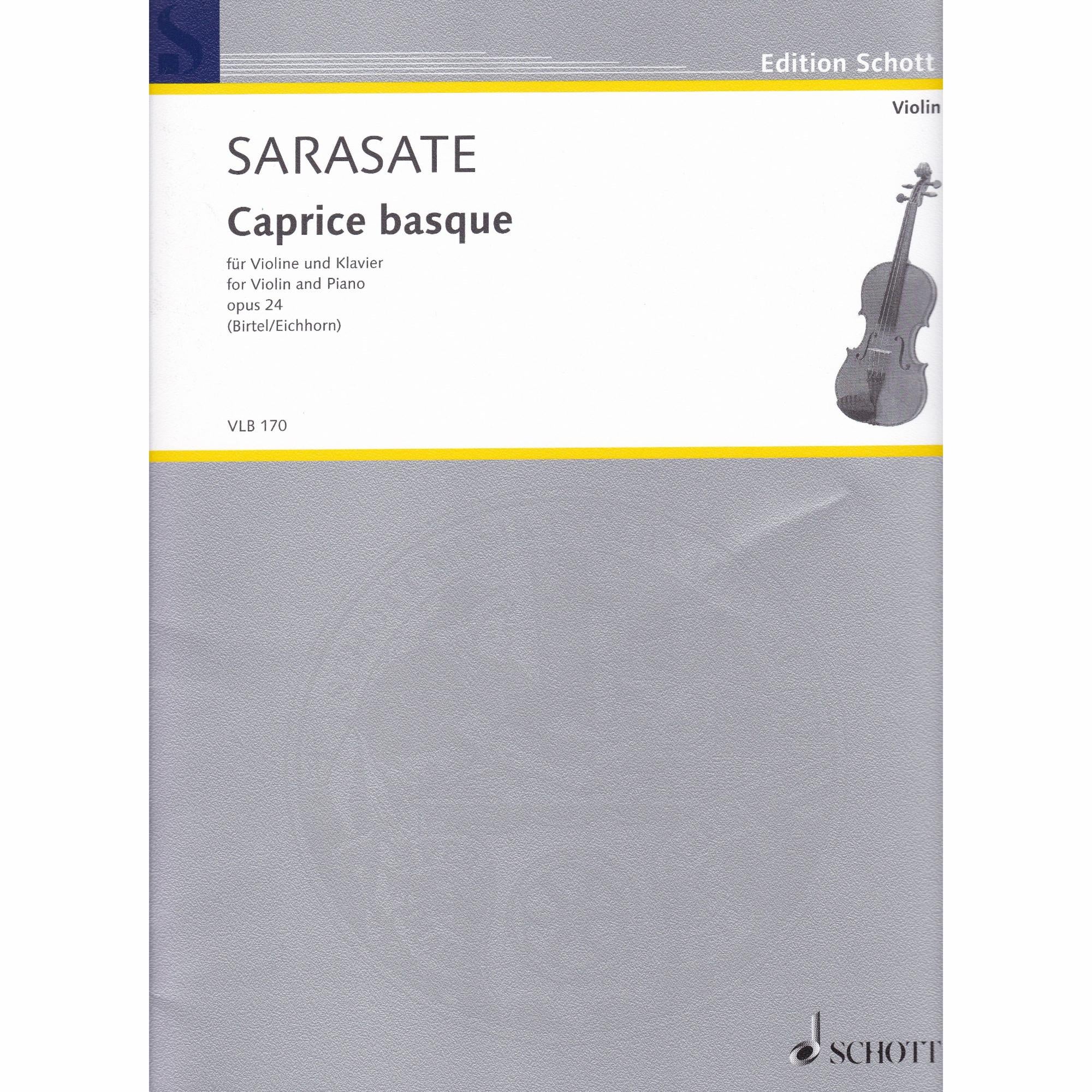 Caprice Basque Op 24 Violin And Piano -