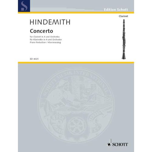 CONCERTO (CL/PNO) - HINDEMITH - SCHOTT