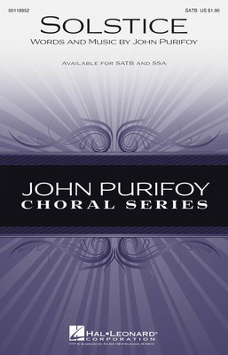 Solstice - John Purifoy - SATB Hal Leonard Choral Score Octavo