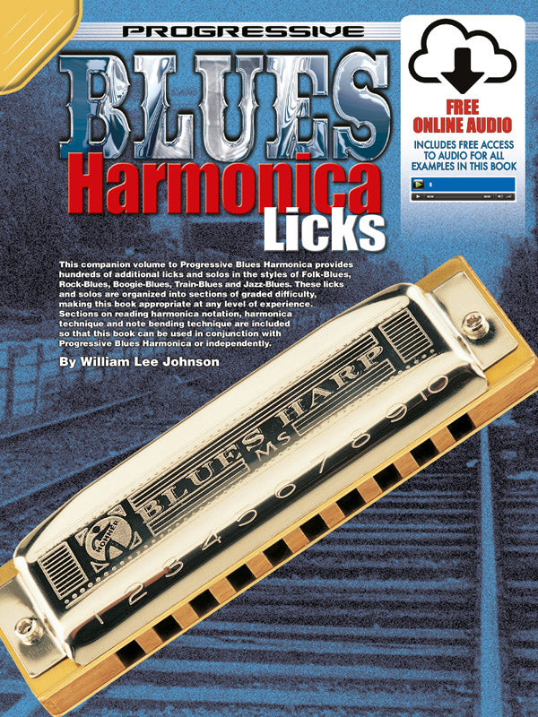 Progressive Blues Harmonica Licks Bk/CD