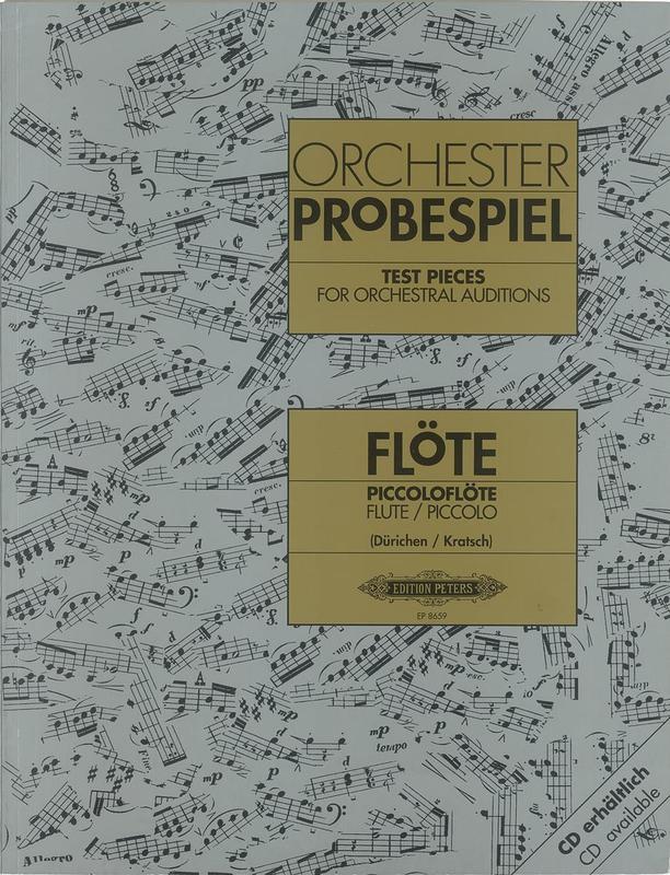 TEST PIECES ORCH AUDITIONS - FLUTE - EDITION PETERS