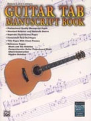 GUITAR TAB MANUSCRIPT BOOK W/STD NOTATION