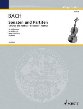 Bach - Sonatas & Partitas - Violin edited by Szeryng Schott ED6850