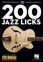 200 Jazz Licks - Guitar Licks Goldmine - Guitar Various Hal Leonard Guitar TAB DVD