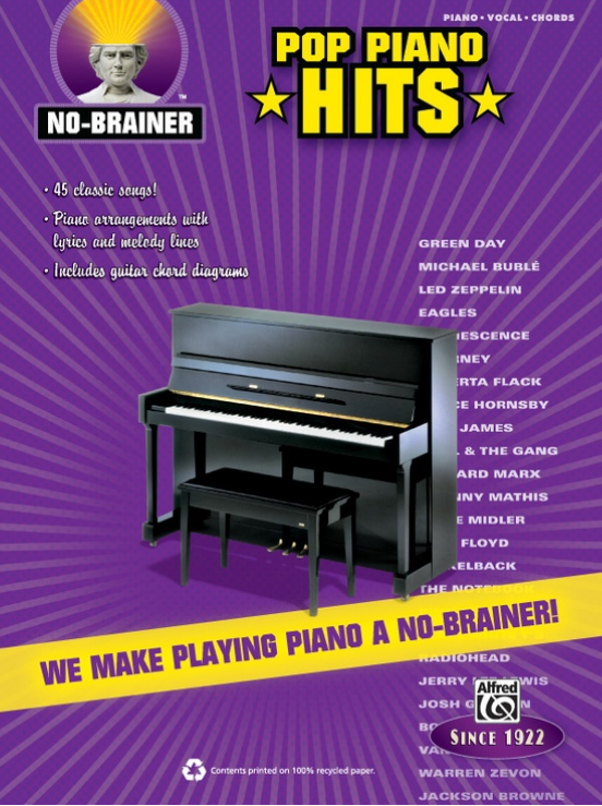 NO-BRAINER POP PIANO HITS PVG - 33553