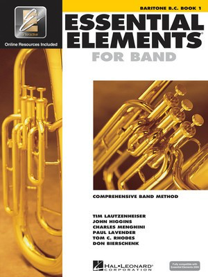 Essential Elements for Band Book 1 - Baritone or Euphonium Bass Clef/EEi Online Resources by Menghini/Bierschenk/Higgins/Lavender/Lautzenheiser/Rhodes Hal Leonard 862578