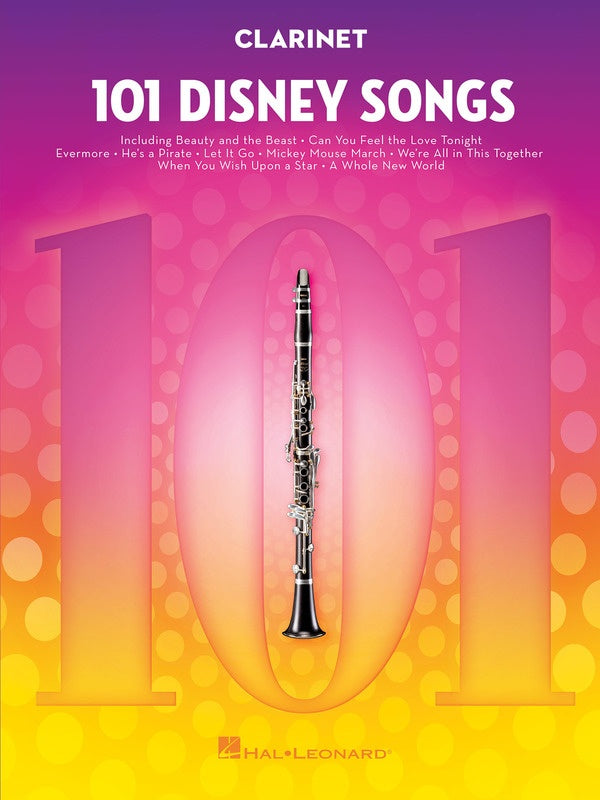 101 Disney Songs - Clarinet Solo - Hal Leonard 244106