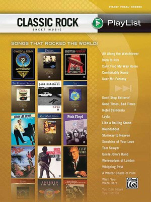 Classic Rock - Sheet Music Playlist Series - Hal Leonard Piano, Vocal & Guitar